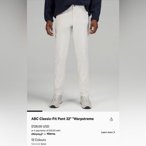 Lululemon ABC Classic Fit Pant